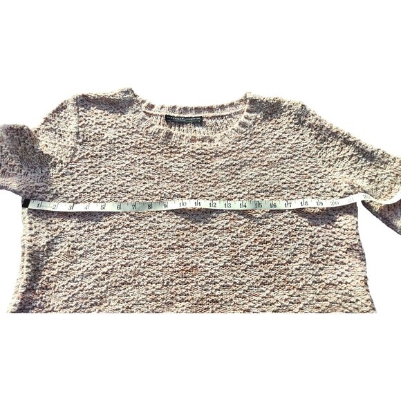 Peruvian Connection Women's Beige/Orange/Brown Medium Pima Cotton Knit Sweater - Picture 9 of 11